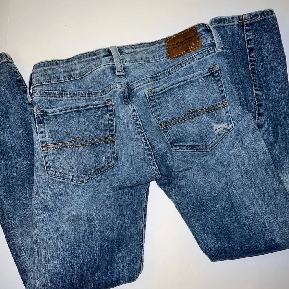 Denim & Supply Ralph Lauren Crop Skinny Ripped Jeans - Picture 5 of 9